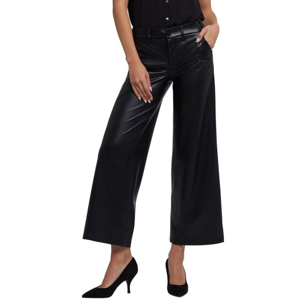 Nydj Womens  Black Wide Leg Trouser Jean